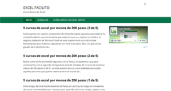 Desktop Screenshot of excel-facilito.com